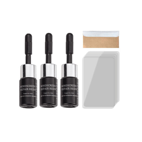 Windshield Crack Repair Kit with Durable Fluid 1 Set