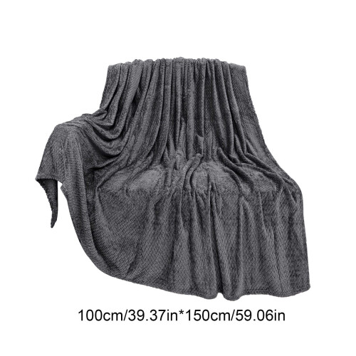 Christmas Throw Blanket Plush Fuzzy Gray 40"x52" 2