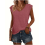 Women's V-Neck Cap Sleeve Tank Tops 3-Pack 3