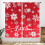 Christmas Curtains Red White Floral Snowflakes 2 Panel 1