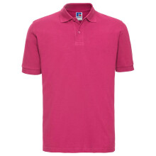 (S, Fuchsia) Russell Mens Classic Cotton Pique Polo Shirt