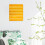 Pocket Chart Double-Sided Hanging Schedule Yellow 5