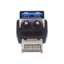 CY USB 3.1 Front Panel Header Adapter Male Type-E to Female