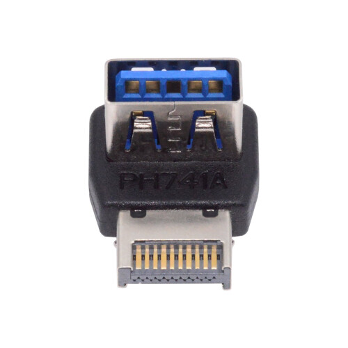 CY USB 3.1 Front Panel Header Adapter Male Type-E to Female