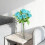 Artificial Red Poinsettia Flowers with Stems 4 Pcs 6