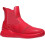 High Top Sneakers Reflective Leather Splicing Red 4