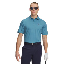 (S, Blue) Under Armour Mens Performance Breathable Athletic Polo Shirt