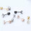 Women's Earrings Delicate Studs Rose Gold 5mm Zircon 3