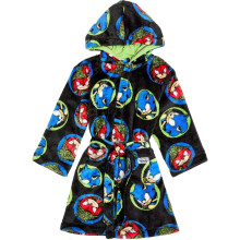 (2-3 Years, Black) Sonic The Hedgehog Childrens/Kids Knuckles Fleece Robe