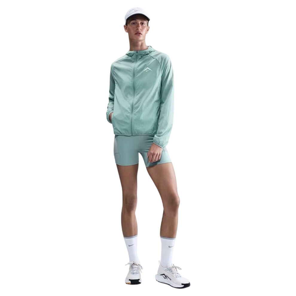 Nike (12 Uk, Green/White) Womens/Ladies Trail Windbreaker