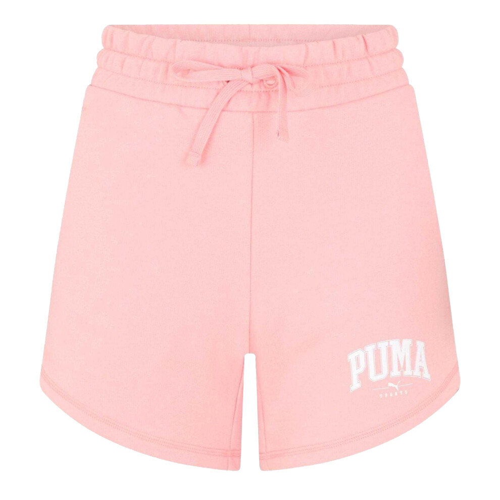 Puma (10 Uk, Pink) Womens/Ladies Woven High Waist Sweat Shorts