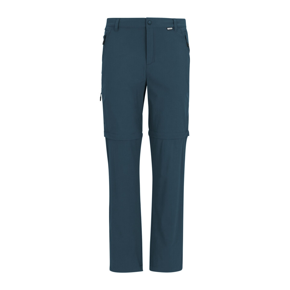 Regatta (38R, Night Sky) Mens Lightweight Insect Repellent Travel Cargo Trousers