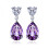 Sterling Silver Blue Topaz Drop Earrings 1 Pair 1
