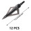 Crossbow Broadheads 3-Blade 12 Pack with Storage Box 6