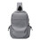 Grey Water-Resistant Chest Bag 1 Piece 1