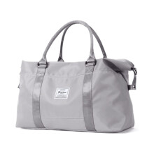 Borsa da viaggio Weekender da Donna V1, grande scomparto principale, borsone/carry-on con tasca impermeabile, tracolla trolley, colore rosa