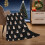 Black Flannel Christmas Throw Blanket with Snowman Design 3