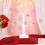 Valentines Heart Ornaments Set Pink Glitter 12 Pcs 2