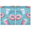 Coffee Cups Donuts Kitchen Curtains Half Tier 27"x36" 2