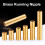 Brass Running Nipple Fitting 25mm G3/4 Thread Gold 6x60mm 6