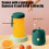 Portable Wireless Electric Juicer Dual-Cup 7.3 inch Green 4