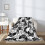 Black and White Game Joystick Throw Blanket Ultra-Soft 4