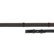 (48cm x 0.6cm, Havana) Velociti Gara Leather Continental Horse Reins