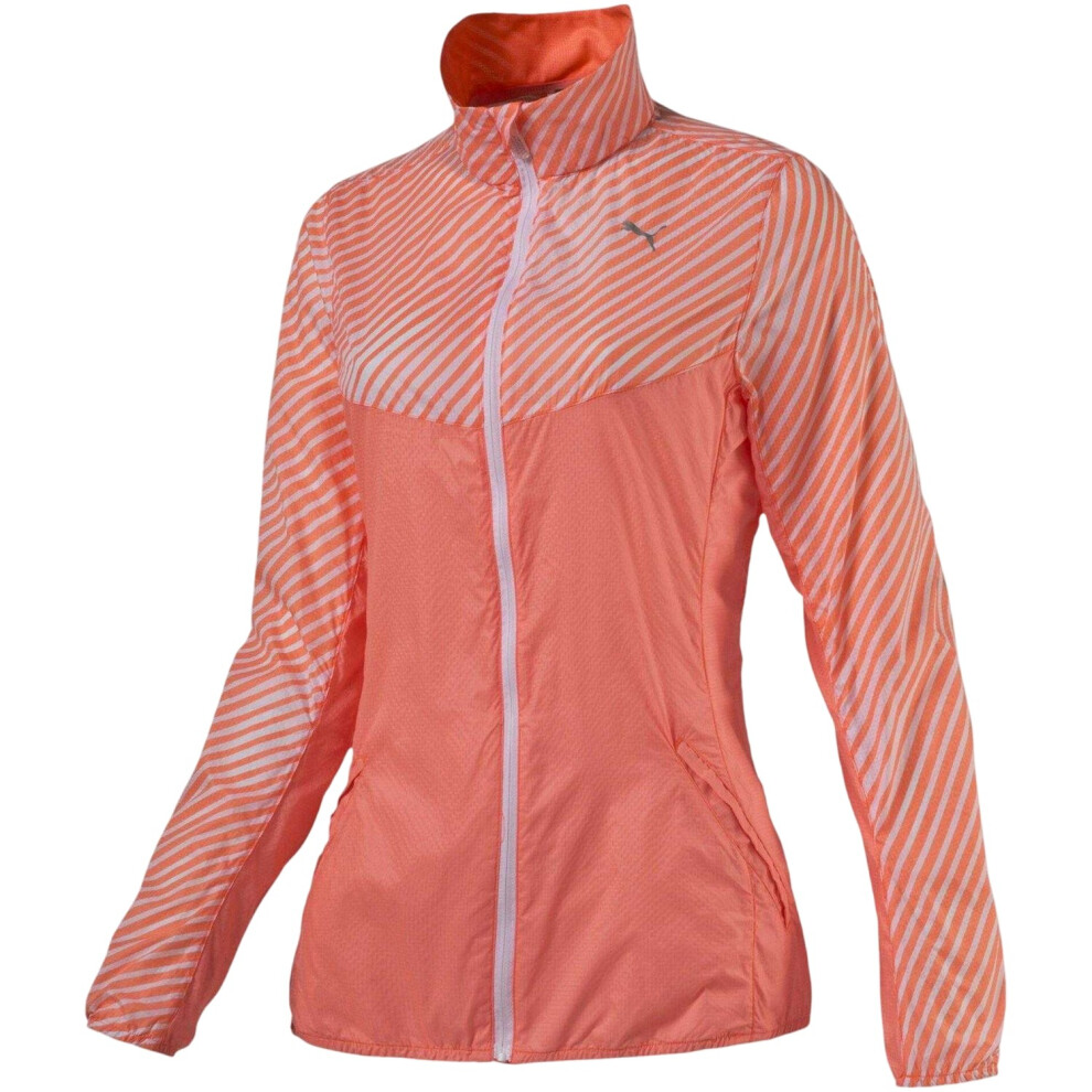 Puma (10 Uk, Orange) Womens/Ladies Graphic Woven Jacket