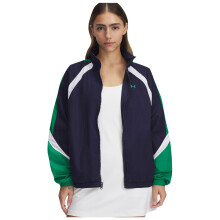 (14 UK, Blue/Green/White) Under Armour Womens/Ladies Icon Crinkle Jacket