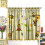 Honey Bees Curtains Cartoon Bee Pattern Thermal Insulated 2 4