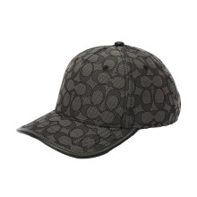 (M-L, Charcoal) Coach Signature Jacquard Baseball Cap