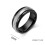Men's and Women's Matte Silver Wedding Ring 8mm Size 8 2