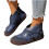 Blue Women's Ankle Boots Winter Casual Flat Sole with Side 6