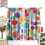Polka Dot Curtains Watercolor Rainbow Pattern 63x63in 3
