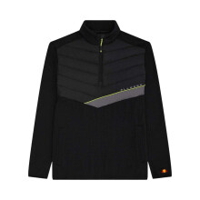 (XL, Black) Ellesse Mens Gueza Half Zip Fleece Top
