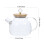 WINOMO Borosilicate Glass Teapot Round Simple Chic 1 Pack 2