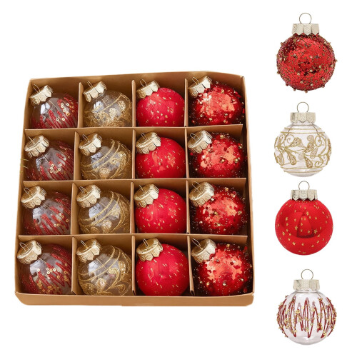 Champagne Black Gold Christmas Tree Ornaments Plastic 12pcs 1