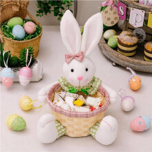 4X Easter Candy Dish, Bunny Easter Basket, Easter Candy Storage Basket, Gift Box for Table Decor Easter Gift,A
