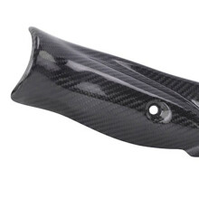 5X Carbon Fiber Exhaust Heat Shield Anti-Scalding Shell Escape Muffler Protector Cover for Z900 2017-2021