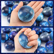 80 Pack Stress Balls,2.5 Inches Space Theme Squeeze Balls,Stress Relief Squeeze Anxiety Fidget Sensory Balls