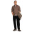 Farah (S, Grey) Farah Mens Slim Long-Sleeved Button-Down Shirt 3