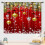 Christmas Curtains 2 Panel Red Gold Ball Snowflake 84x63 4