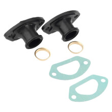 2x Chainsaw Parts Exhaust Intake Manifold Set compatible with W/ Ring Gaskets compatible with 45cc 52cc