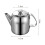 Stainless Steel Tea Pot Silver 1 Piece 2