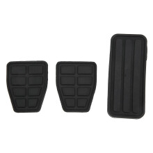3pcs Clutch Brake Accelerator Pedal Pad Kit Rubber Black Flexible Wearproof Replacement compatible with T4 Transporter 1990‑2003