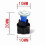 Car Auto PC74 T5 LED Twist Socket Instrument Panel Cluster Plug Dash Light Mix Bulb Green Red Blue 3