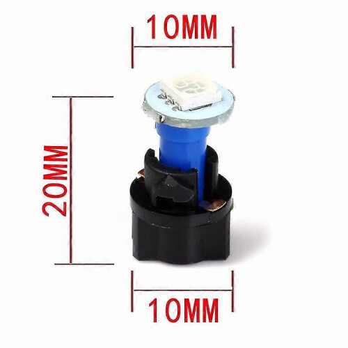Car Auto PC74 T5 LED Twist Socket Instrument Panel Cluster Plug Dash Light Mix Bulb Green Red Blue 2