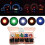 Car Auto PC74 T5 LED Twist Socket Instrument Panel Cluster Plug Dash Light Mix Bulb Green Red Blue 4