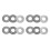 4pcs Axk1226 Thrust Needle Roller Bearings With Washers (bore 12mm, Od 26mm, Width 2mm) 1