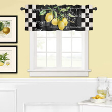 Tropical Lemon Curtain Valance Rod Pocket 1 Panel 54x18 inch